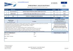 DEVIS PAL15-DT013N ET PLAN